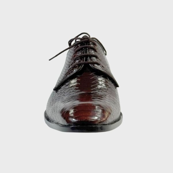 WalkInStyles – Classic Python Brown Formal Lace-Ups