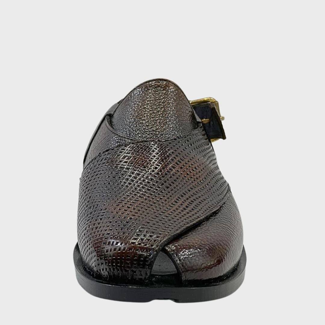 WalkinStyles – Stylish Brown Peshawari Chappal
