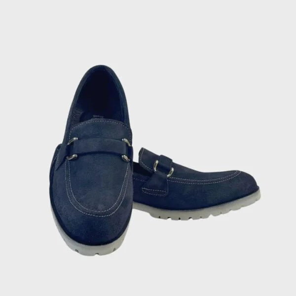 Walk-In Styles—Midnight Suede Signature Loafers